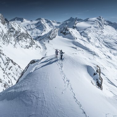 Liftnahe Freeride-Routen im Gletscherskigebiet | © Kitzsteinhorn