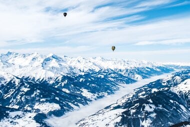 Unique view from the hot air balloon | © Zell am See-Kaprun Tourismus