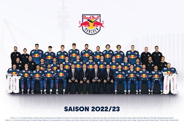 Teamfoto des EHC Red Bull München | Saison 2022/23 | © Red Bull München/City-Press