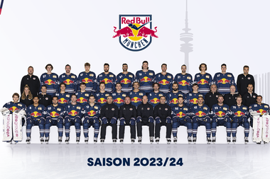 Team photo of the EHC Red Bull München | Season 2023/24 | © Red Bull München