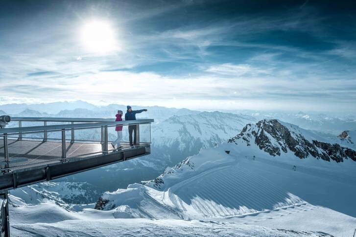 Enjoy the view more than 3000 metres above sea level in Zell am See-Kaprun | © Kitzsteinhorn