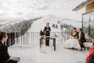 Winter wedding on the mountain | © Wild Connections Photography