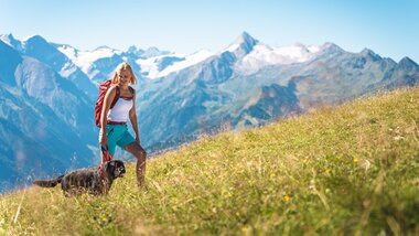 Hiking holiday with dog | © Zell am See-Kaprun Tourismus