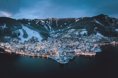  Aerial view of the town of Zell am See | © EXPA Pictrues