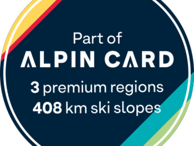 Part of an Alpin Card for 3 premium regions with 408 km of ski slopes. | © ALPIN CARD